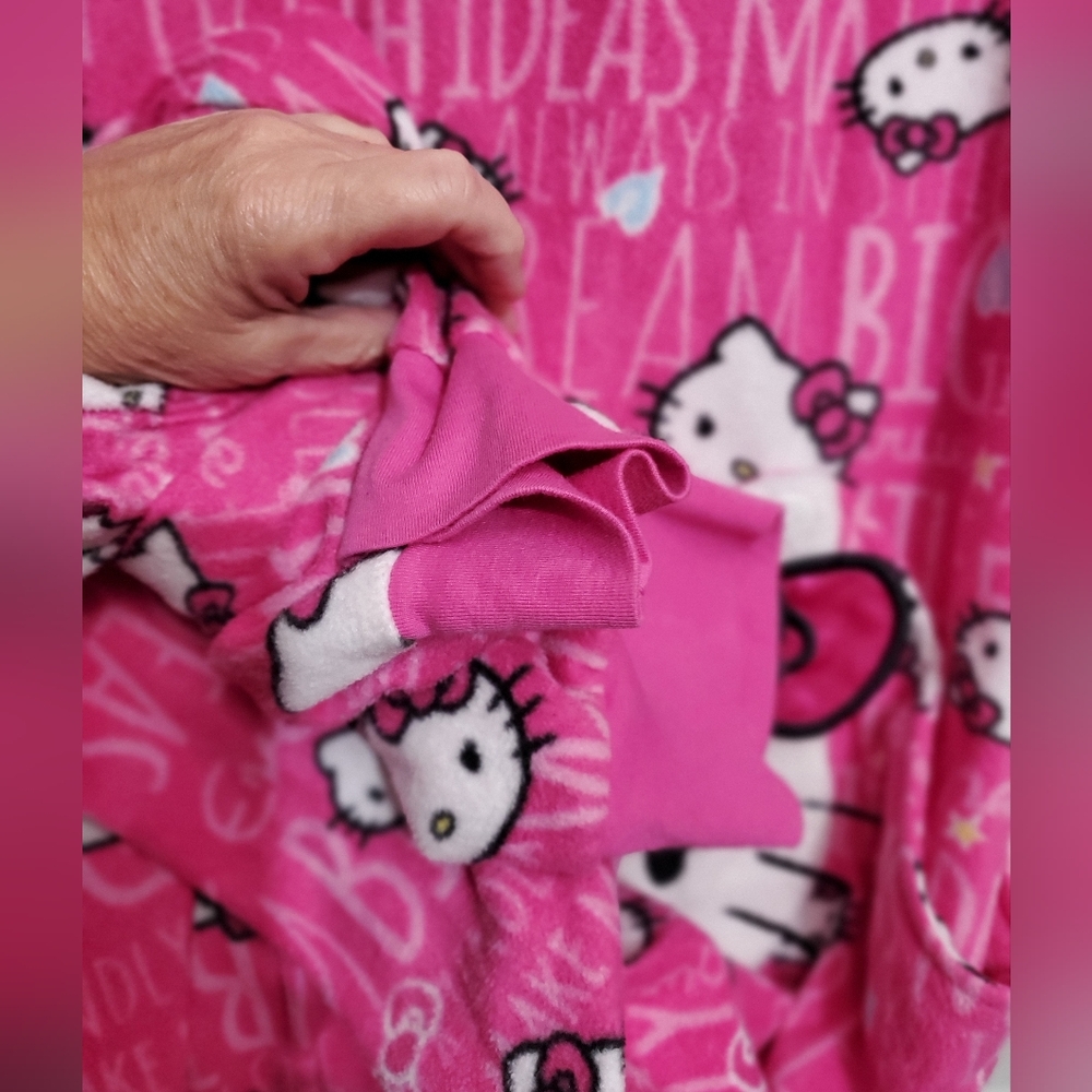 Hello Kitty Pink Pajama Onesie womans XL EUC - Picture 10 of 12